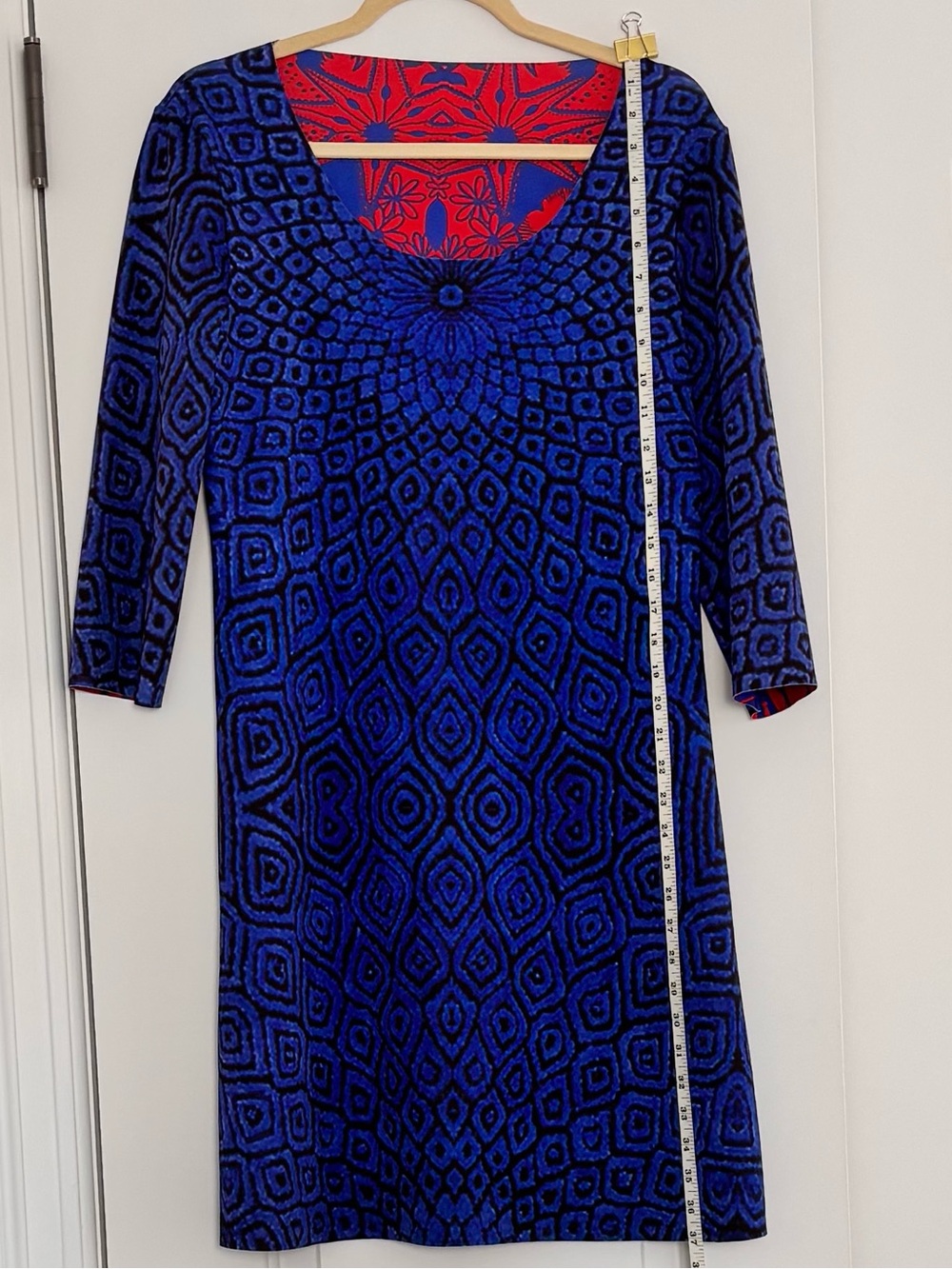 Animapop Reversible Geometric Floral Maxi Dress Size XL Italy - Picture 3 of 5